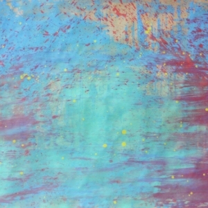 Stardust,  Magic carpet series Nr 5. / acrylic on paper, 1 x 2,5 m, 2018 / Music: Floetry - say yes /Compa/