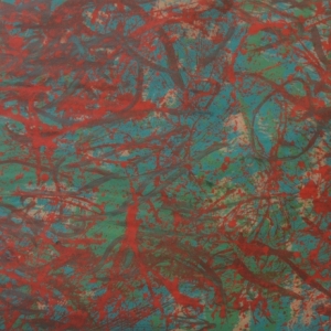 Galatea's, Magic carpet series Nr 17. / acrylic on paper, 1 x 3 m, 2019 / Music: Gabor Szabo - Galatea's dream