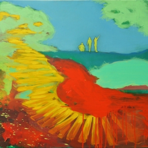 Compass / oil on canvas, 50 x50 cm, 2017