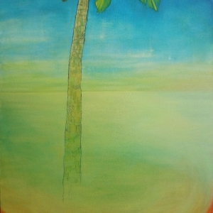 Every new beginning come from some others end / oil on canvas, 180 x 130 cm,  2016