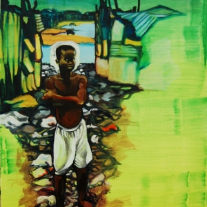 Playgrounds os reality,  Playless playgrounds series / oil on canvas, 70 x 50 cm, 2012