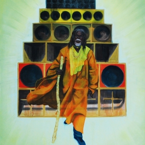 The prophet has arrived, Channel One sound, Tiken Jah Fakoly /  oil on canvas, 150 x 125 cm, 2015