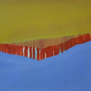 Dub mountains / mixed media on canvas, 30 x 40 cm, 2018