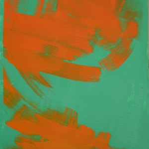 Fragmented sunrise / oil on paper, 100 x 70 cm, 2018
