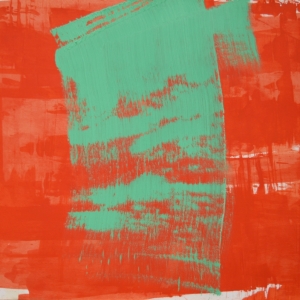 God"s brush, oil on paper / 70 x 100 cm, 2018