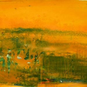 Melting scape / oil on paper, 70 x 100 cm, 2018