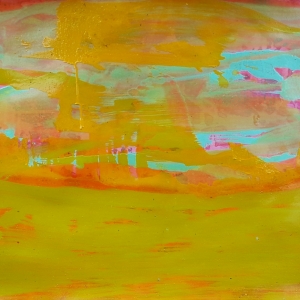 Shores of oblivion / oil on paper, 50 x 70 cm, 2019