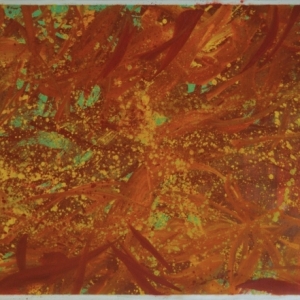 Step 2, Sound carpet series / oil on canvas, 1,10 x 3 m, 2019