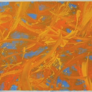 Step 3, Sound carpet series/ oil on canvas, 1,10 x 3,07 m, 2019