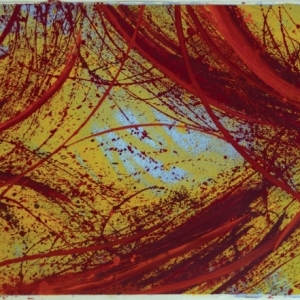 Step 4, Sound carpet series / oil on canvas, 1,10 x 3,10 m, 2019